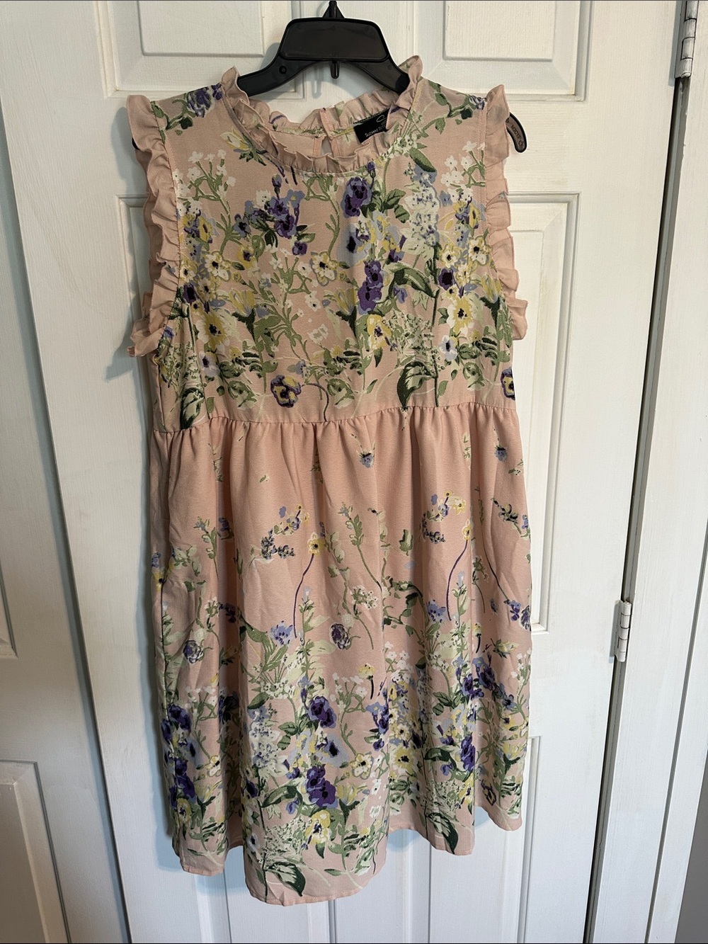 Suzanne Betro pink floral dress size large women’s